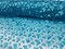 1 Yard Turquoise 3D Butterfly Embroidered Mesh Tulle Fabric for Dress Decor